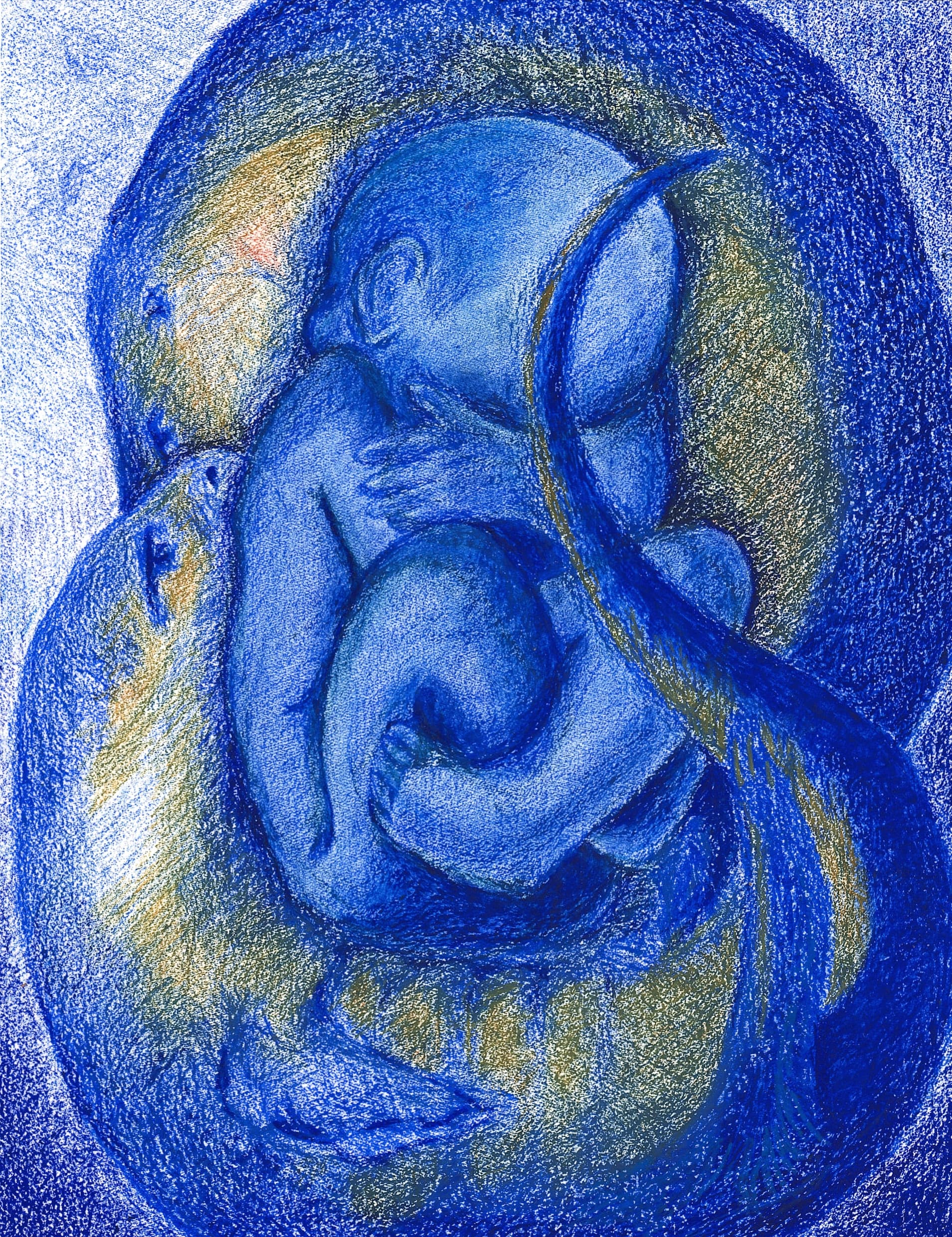 Recent felt membranes- creatures in Blue